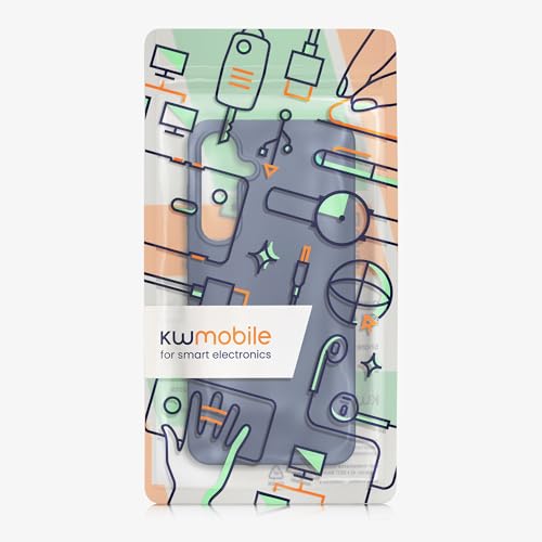 kwmobile Case Compatible with Samsung Galaxy S24 FE Case - Soft Slim Metallic TPU Silicone Cover - Metallic Blue - color: metallic blue, size: Galaxy S24 FE
