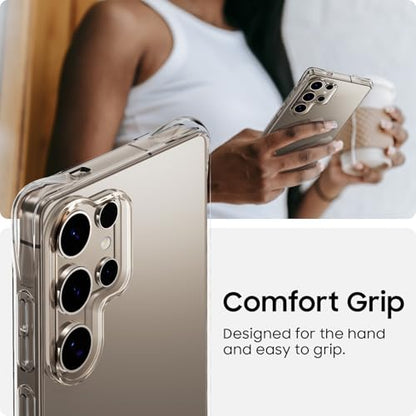 for Galaxy S25 Ultra Case, Ultra [Slim Thin] Flexible Scratch Resistant Clear TPU Gel Rubber Soft Skin Silicone Protective Phone Case Cover for Samsung Galaxy S25 Ultra (Clear) - size: S25 Ultra