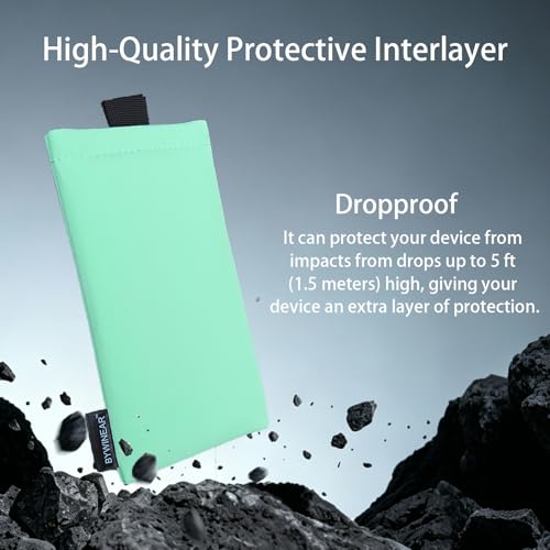 Thermal Phone Case,Prevent OVERHEATING in The Sun, Prevent Lower Temperatures to Extend Battery Life, for iPhone 15Pro/16/16Pro/17/17Pro/Samsung Galaxy and Similar Sized Phones (Teal, Medium) - color: Teal, size: Medium