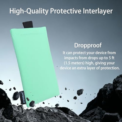 Thermal Phone Case,Prevent OVERHEATING in The Sun, Prevent Lower Temperatures to Extend Battery Life, for iPhone 15Pro/16/16Pro/17/17Pro/Samsung Galaxy and Similar Sized Phones (Teal, Medium) - color: Teal, size: Medium
