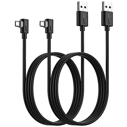 Right Angle Micro USB Cable 3FT [2 Pack], 18W Reversible USB Micro Cable - size: 3FT