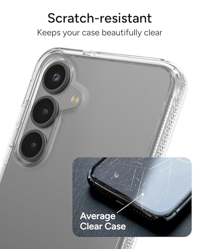ZAGG Crystal Palace Samsung Galaxy S25+ Case with Kickstand - Crystal Clear, 13ft Drop Protection, Anti-Yellowing, Graphene Reinforced, Wireless Charging Compatible, Anti-Scratch - size: Samsung Galaxy S25 Plus, style: Without Snap