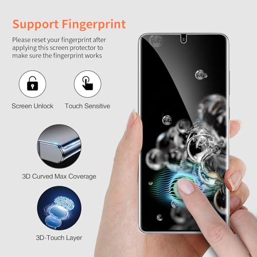 3 Pack for Samsung Galaxy S20 Ultra Self-Healing Screen Protector - size: Galaxy S20 Ultra