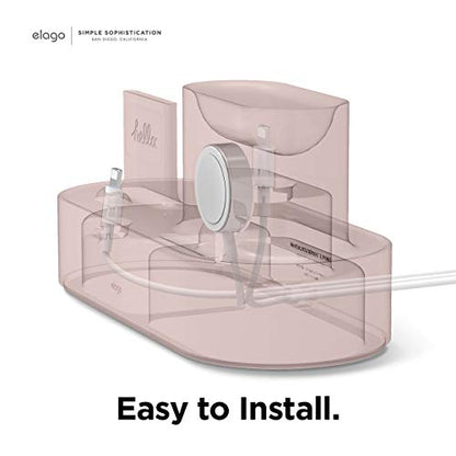 elago 3 in 1 Charging Station for iPhone, AirPods, AirPods Pro, Apple Watch - color: Sand Pink