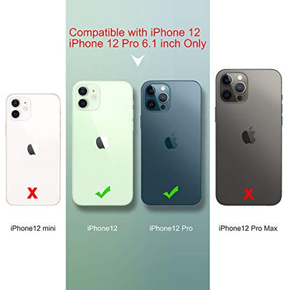 ULAK Clear Case for iPhone 12/iPhone 12 Pro, Hybrid Protective Slim Transparent Anti-Scratch Shock Absorption TPU Bumper Cover Designed Phone Case, Baby Pink | Hybrid Protective Slim Transparent Anti-Scratch Shock Absorption TPU Bumper Cover Designed Phon