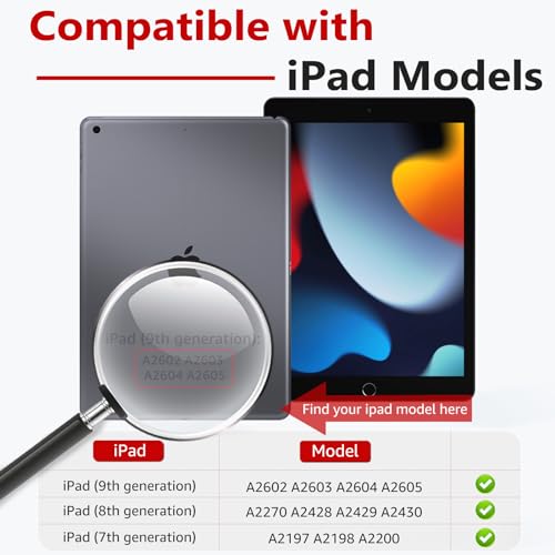 bersem Screen Protector for iPad 9th/8th/7th Generation 10.2 Inch