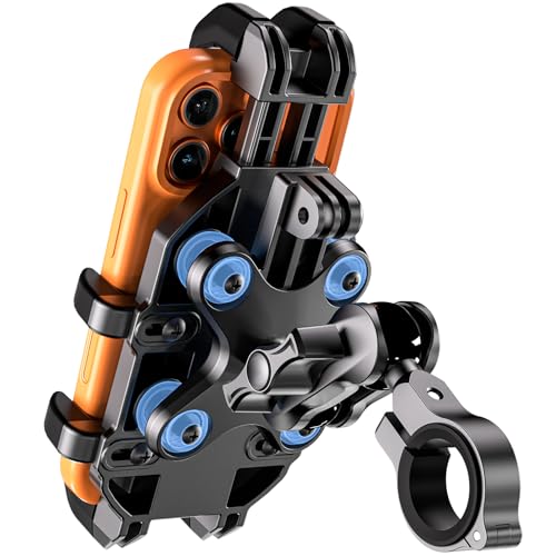 LOKTENWO Anti-Theft Motorcycle Phone Mount Holder with Vibration Dampener