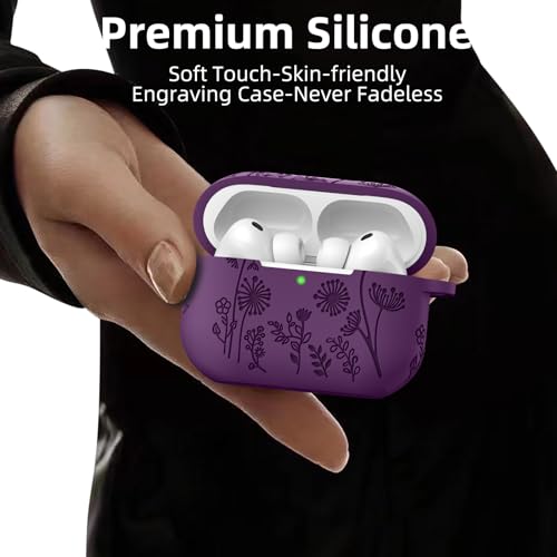 Lerobo for AirPods Pro 3 Case with Cleaner Kit & Keychain, Purple - color: A-Purple, size: AirPods Pro 3