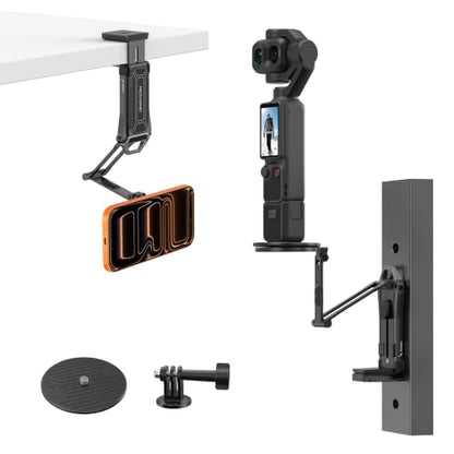OMOTON TP02-Ultra 2 in 1 Magnetic Phone Tripod for DJI/GoPro iPhone, Black - color: 9-Black Ultra