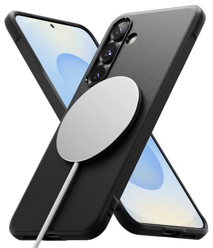 Ringke Onyx for Samsung Galaxy S25 Case [Compatible with MagSafe] Oil & Dirt Resistant, Enhanced Camera Lens Protection, Comfortable Grip, Non-Slip, Lightweight Cover - Magnetic Black - color: Magnetic Black, size: Galaxy S25