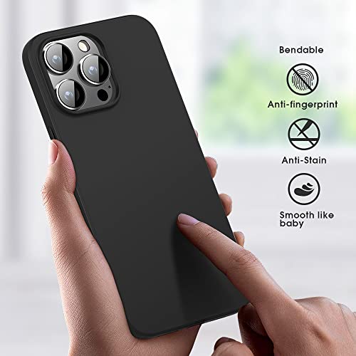 X-level Compatible iPhone 14 Pro max Case Slim Fit Ultra-Thin [Guardian Series] Soft TPU Matte Finish Coating Phone Cases Lightweight Anti-Scratch Back Cover Grip 6.7" (2022)-Black - color: Black, size: iPhone 14 Pro Max