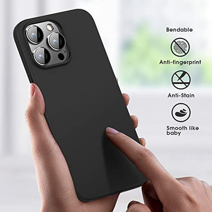 X-level Compatible iPhone 14 Pro max Case Slim Fit Ultra-Thin [Guardian Series] Soft TPU Matte Finish Coating Phone Cases Lightweight Anti-Scratch Back Cover Grip 6.7" (2022)-Black - color: Black, size: iPhone 14 Pro Max