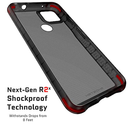 Ghostek Covert Clear Pixel 5a Case with Super Slim Fit Design and Secure Hand Grip Tough Shockproof Heavy Duty Protection Wireless Charging Compatible Cover for 2021 Google Pixel 5a (6.2 Inch) (Smoke) - color: Smoke, size: Pixel 5a