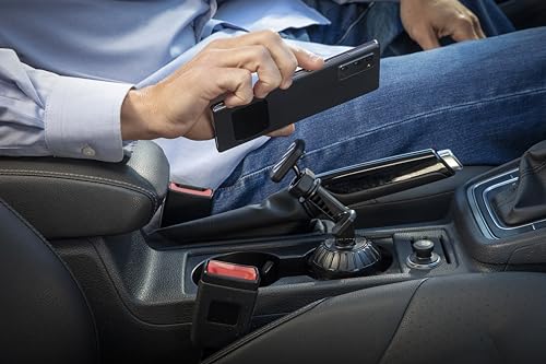 Scosche Cup Holder Phone Holder for Car, Magnetic Cell Phone Holder with Adjustable Neck & 360° Rotation, Universal Car Mount for iPhone/Android, Fits Cup Holders Up to 3.5", Not MagSafe Compatible - style: Cup Holder