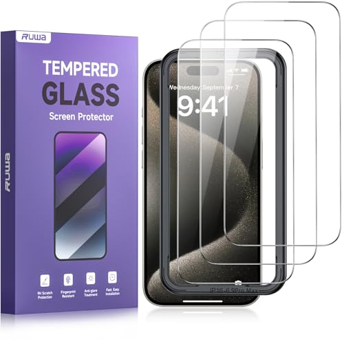 Screen Protector for iPhone 16 Pro Max, 3-Pack 6.9 InchTempered Glass Film | HD Clear, 9H Hardness, Anti-Scratch Protection, Anti-Fingerprint, Case Friendly, Easy Install, Bubble-Free - size: for iPhone 16 Pro Max-6.9 inch 3-Pack