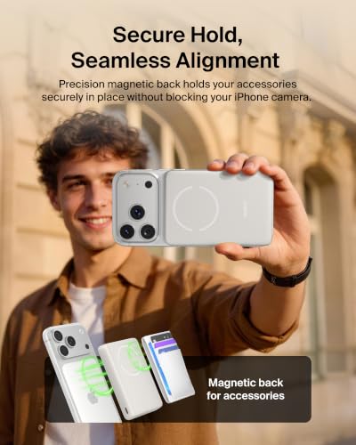 Belkin 10000mAh Qi2 15W Slim Magnetic Power Bank with USB C Cable - color: Sand