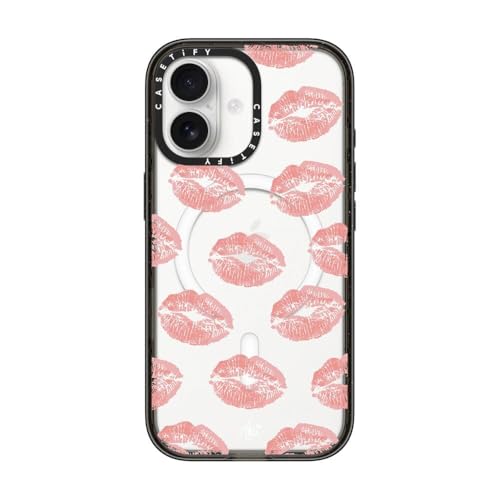 CASETiFY for iPhone 17 Case - Impact Compatible with MagSafe | 8.2 ft. 4x Military Grade Drop Protection | Ami's Kiss | Black - color: Ami's Kiss, size: Iphone 17 (6.3")