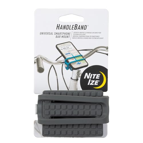 Nite Ize HandleBand Universal Smartphone Bike Handlebar Mount, Charcoal