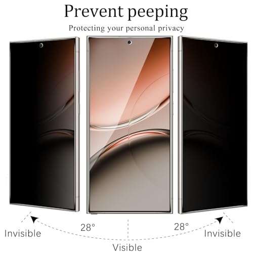 KAREEN 2 Pack Privacy Screen Protector for Samsung Galaxy S25 Ultra - size: [Privacy]Samsung S25 Ultra