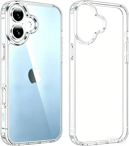 Compatible with iPhone 16 Case Clear Military-Grade Shockproof High-Transparency Scratch-Resistant and Anti-Yellowing Acrylic for iPhone 16 - size: iPhone 16