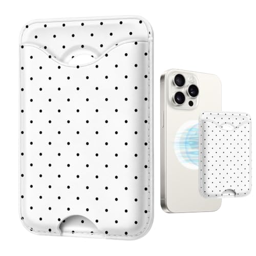Polka Dot Phone Magnetic Wallet for Magsafe Compatible with iPhone 12-17 Pro Max - color: Polka Dot