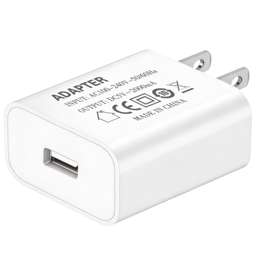 USB Charger Block 5v 2a Power Adapter 5V/2A usb Plug for Wall Outlet 10W Power Charging Supply 5 Volt 2000mA Head Single USB Port Compatible iPhone 14 Plus 13 Pro Max 12 Mini 11 Pro XS XR X SE 8 7 6 5 - color: 5v2a white