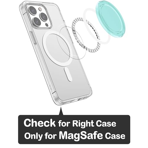metisinno Magnetic Base Compatible with PopSocket Phone Grips and iPhone MagSafe Cases, Green Translucent - color: Green Translucent
