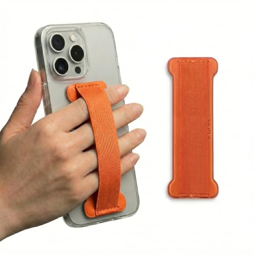 Hand Holder Strap for Smartphones&Tablet, Handle Grip (Orange)-2Pack - color: Orange