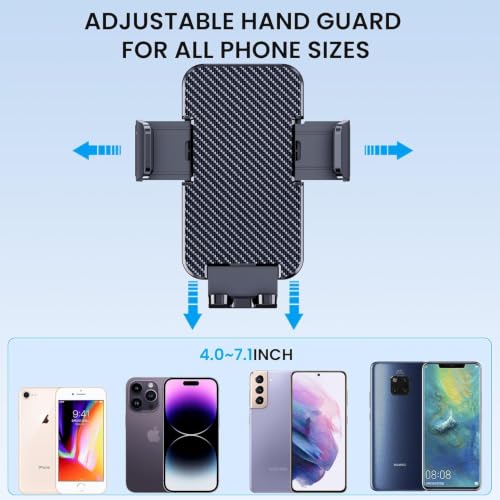 GUWEZ Phone Holders for Your Car [Military Grade Suction Ultra Strong Base] Cell Phone Car Holder 3 in 1 Dashboard Accents/Windshield/Air Vent Hands-Free for Video Installation Kit iPhone Android
