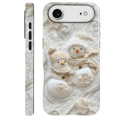 Compatible with iPhone 17 Air,Anti-Scratch Glossy Case Cover,Christmas Snowman - color: Christmas Snowman, size: IPhone 17 Air