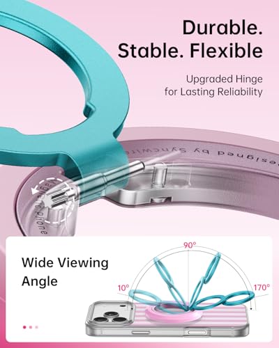 SYNCWIRE Magnetic Phone Ring Holder, for MagSafe Phone Grip Stand Kickstand - color: Candy Pop