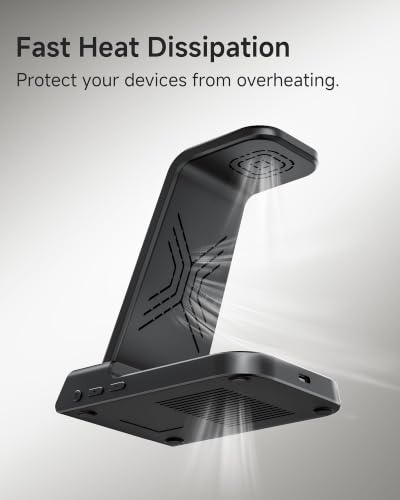 Wireless Charger for iPhone 18 Pro/18 Pro Max/17/16/15/14/13/12/11/X Series - color: Black