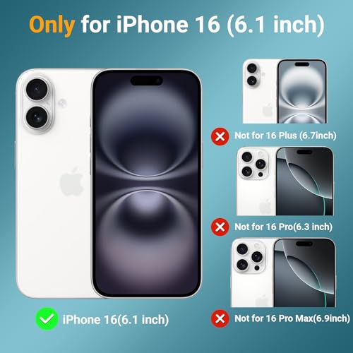 jaroco Magnetic for iPhone 16 Case Heavy Duty Rugged Dual-Layer Teal - color: Teal, size: iPhone 16