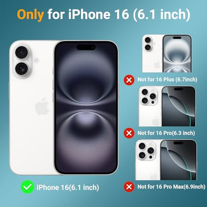 jaroco Magnetic for iPhone 16 Case Heavy Duty Rugged Dual-Layer Teal - color: Teal, size: iPhone 16
