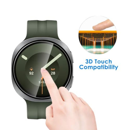 5 Pack Tempered Glass for Samsung Galaxy Watch 9 40mm Screen Protector,9H Hardness,Ultra Resistant,Anti-Fingerprints,No Bubbles,HD-Clear,Full Coverage Watch Film for Galaxy Watch 9 40mm - color: Samsung Galaxy Watch 9 40mm