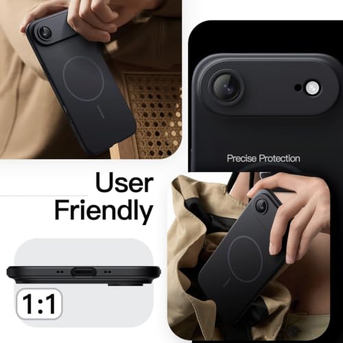 JETech Magnetic Slim Case for iPhone Air, Black - color: Black, size: iPhone Air