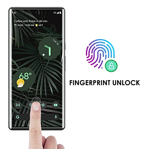 [3 Pack Pixel 6 Pro Screen Protector, Tempered Glass [UV Set], Edge to Edge Full Screen Adhesive, Fingerprint-ID Compatible, Sensitive Touch, Scratch Repair - color: Pixel 6 Pro (HD Glass)