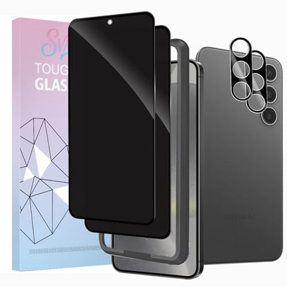 Privacy Screen Protector for Samsung Galaxy S24+Camera Lens Protector - size: Galaxy S24 2+2