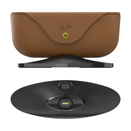 HiBloks Magnetic USB-C Charging Dock for Ray-Ban Meta Glasses Charger Case