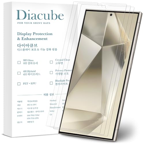 3-Pack for Samsung Galaxy S24 Ultra Flexible TPU-EPU Screen Protector [Not Glass] [0.1S Fingerprint Unlock] [Real-Time Self-Healing] HD Clear, Unbreakable, Bubble Free Easy Installation with Alignment Jig - size: Galaxy S24 Ultra