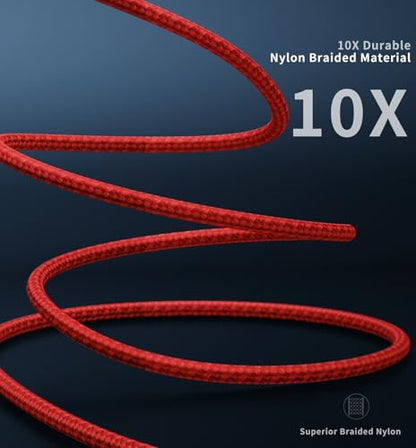 USB C to Lightning Cable 6FT, 90 Degree iPhone Charger Cables 3Pack-Red - color: Red, size: 6FT, style: USB C to Lightning