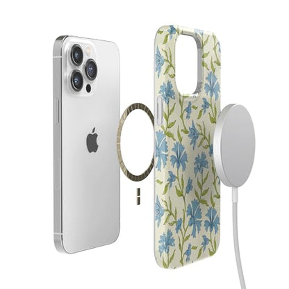 Casely iPhone 14 Pro Case | Garden Breeze | Seaside Vines | Compatible with MagSafe | Classic Ultra Thin Design - color: Garden Breeze | Seaside Vines, size: Iphone 14 Pro