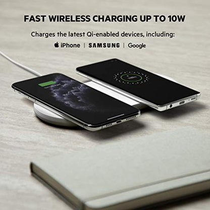 Belkin 10W Dual Wireless Charging Pad, Qi Charger for iPhone