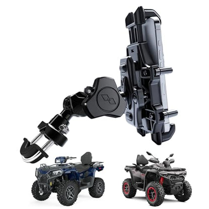 ATV Phone Holder Motorcycle Phone Mount,4 Wheeler Anti-theft No-shake