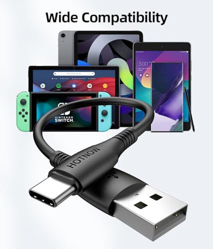 Short USB A to USB C Cable 1ft/ 12inch 3Pack, USB C Cable Fast Charging - size: 1FT
