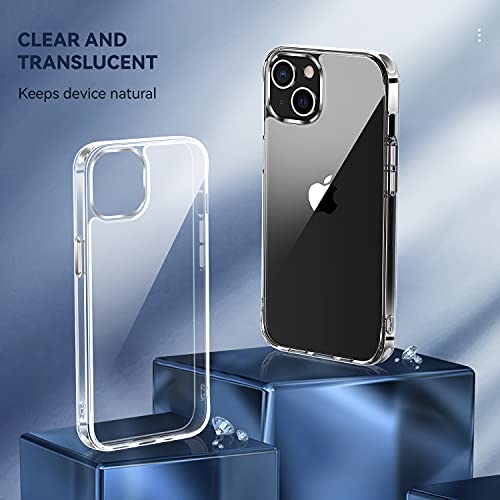 navor Transparent Phone Case Compatible with iPhone 13 6.1-inch Lightweight Anti-Yellowing Scratch-Resistant Slim Fit [Clear]