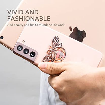 Allengel Cute Bee Phone Ring Grip Holder, Rosegold - color: rosegold