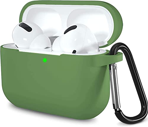 Lerobo for AirPods Pro 2 Case with Keychain, Olive Green - color: Olive Green
