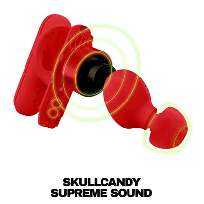 Skullcandy Smokin’ Buds Wireless Noise Isolating Earbuds - Flame - color: Flame