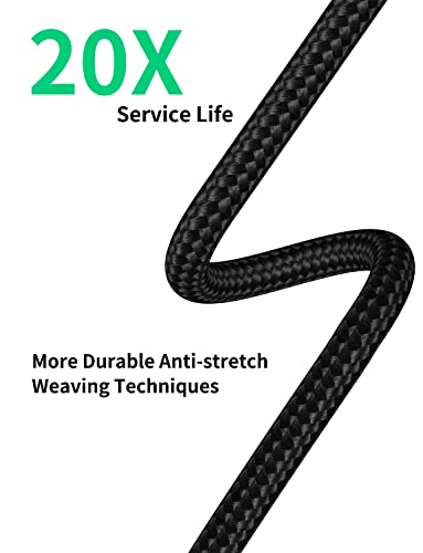 2FT Lightning Cable, Braided iPhone Charging Cord for iPhone 14 13, CarPlay - size: 2 Feet